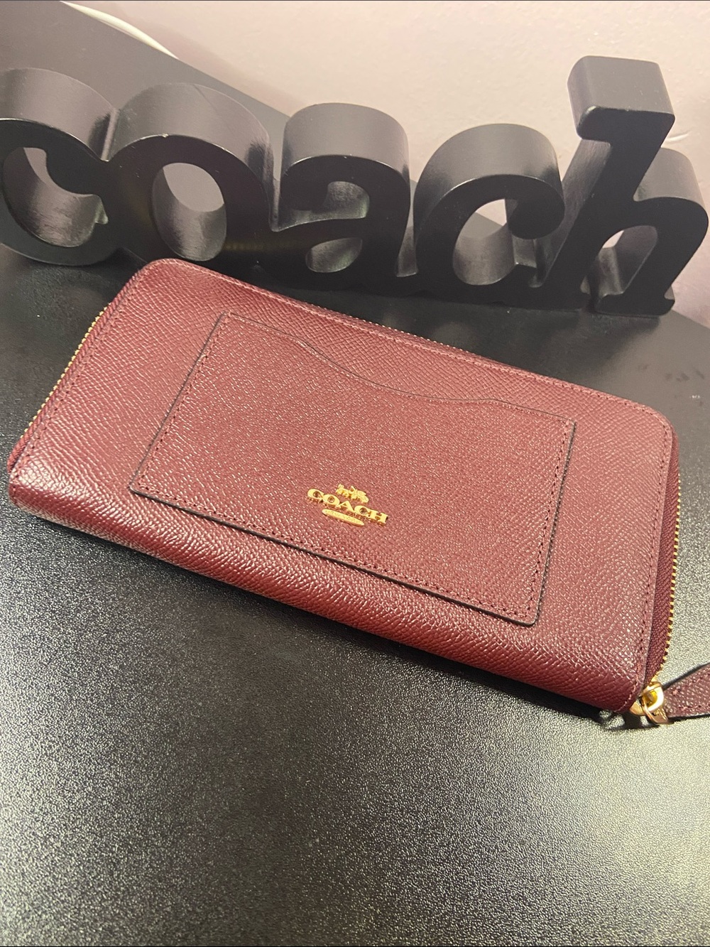 Coach Long Wallet w Card Slot EUC